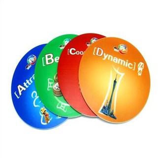 কাস্টম প্রিন্টিং নরম পিভিসি রাউন্ড কাপ কোস্টার